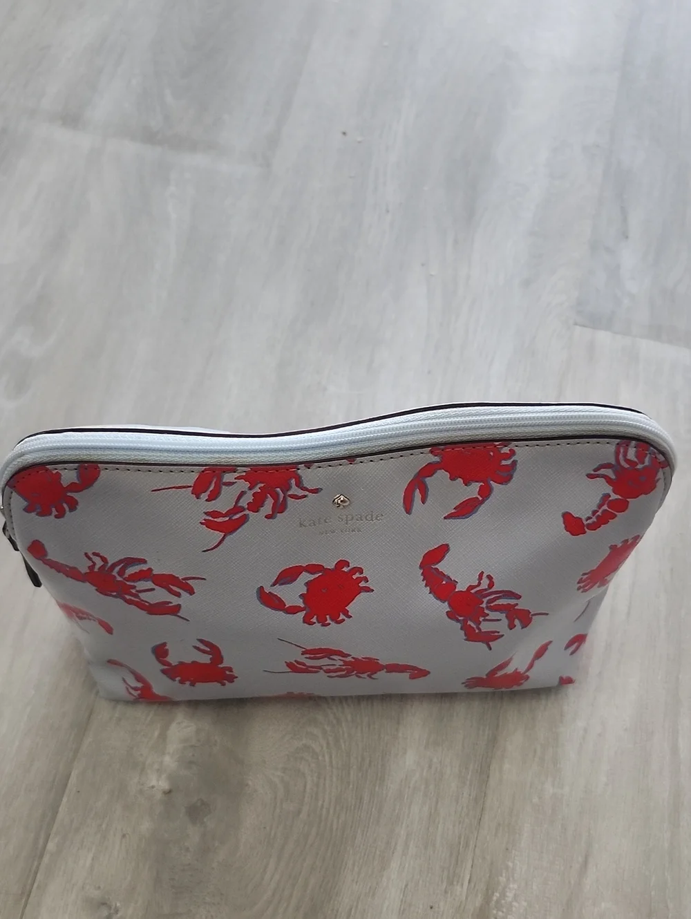Kate Spade Shore Thing Briley Lobster cosmetic pouch